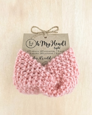 Opaska damska light - koral