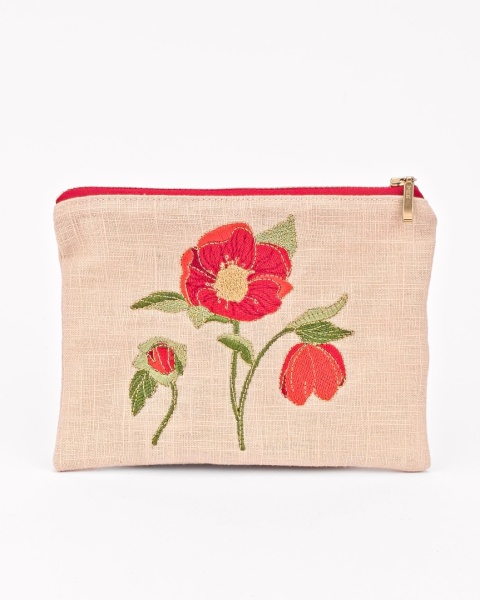 Portmonetka kwiaty ciemiernika (helleborus)